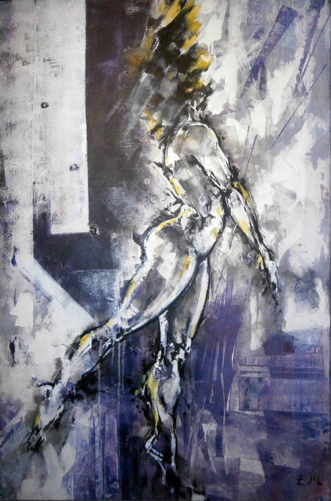 SOLD / Eléktrica · 100 x 80cm · Mixed Media · 2014