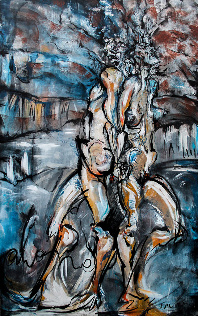 Alone · 89 x 160cm · Mixed Media · 2013