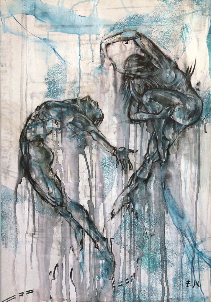 Dansa en gris · Dance 1.2 · 60 x 40cm · Mixed Media · 2014
