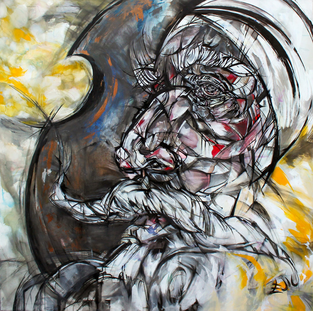 El caballero de la triste figura · 130 X 130cm · 2019