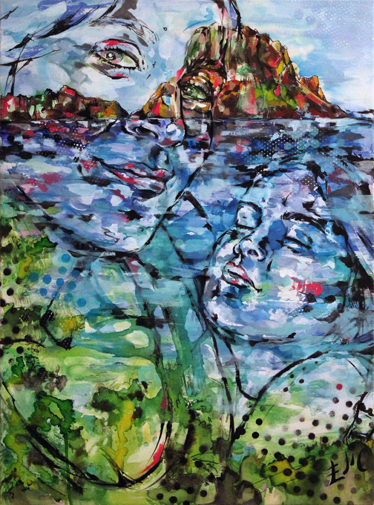 El teu amor la meva illa · 54 x 73 · Mixed Media · 2016