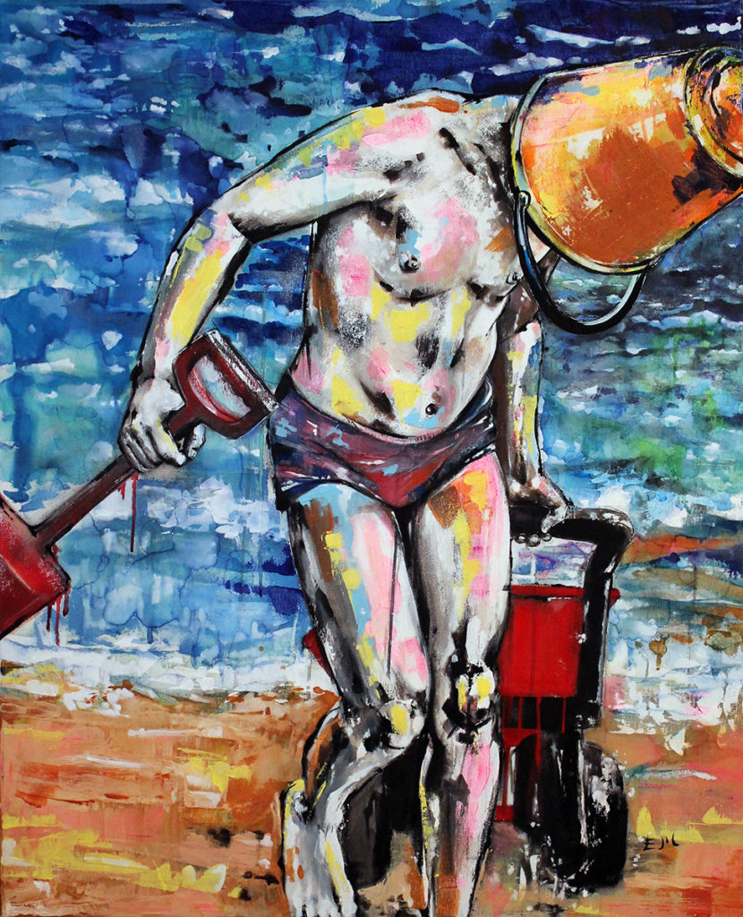 Soldat de mar · 100 x81cm · Mixed Media · 2016