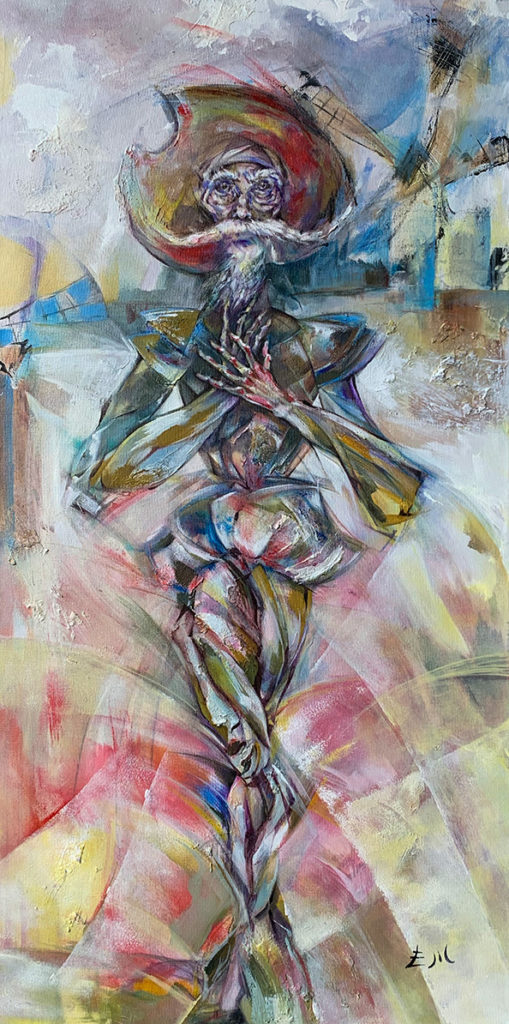Triste Figura II · 100 x 50cm · Mixed Media · 2019