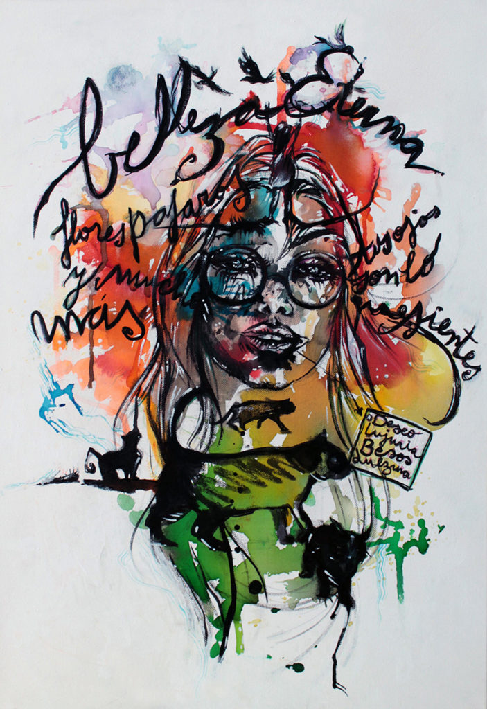 Tus ojos son lo que sientes · 70 x 50cm · Mixed Media · 2013