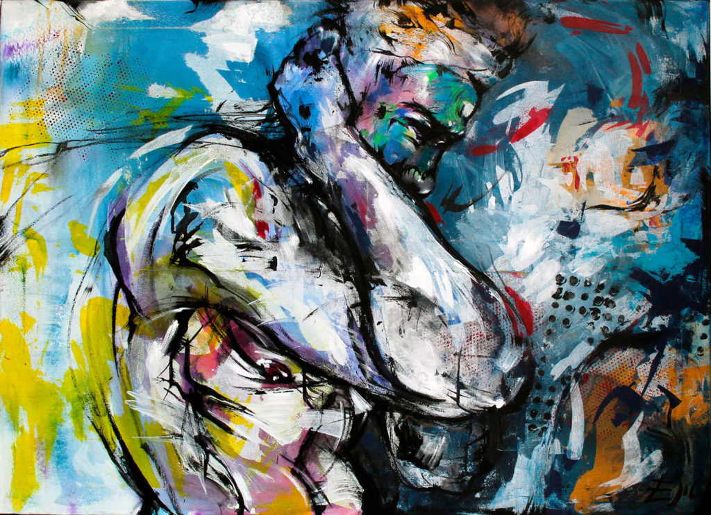 Private Collection / Victus · 100x 73cm · Mixed Media · 2013