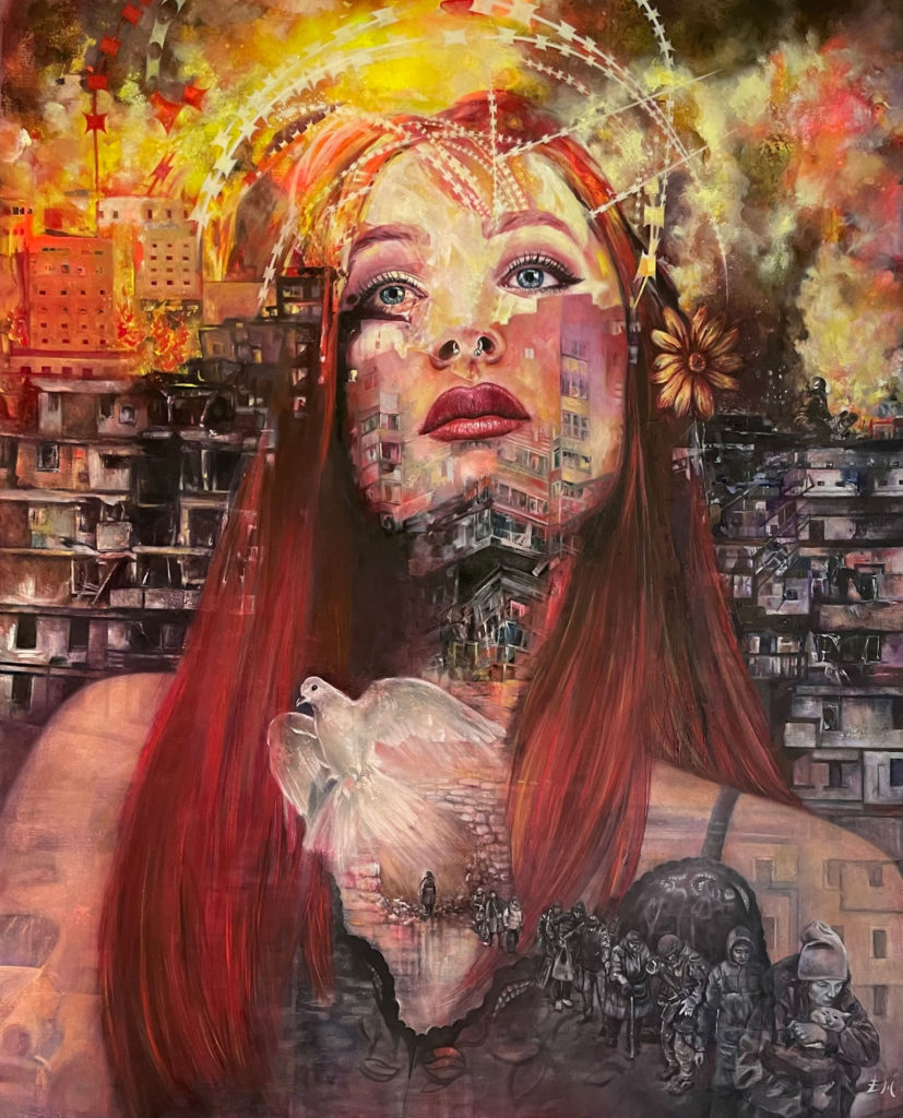 DUELE · 162x130 · Mixed media · 2022